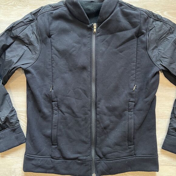 Lululemon Black Bomber Jacket Men's-Size L - Picture 3 of 9